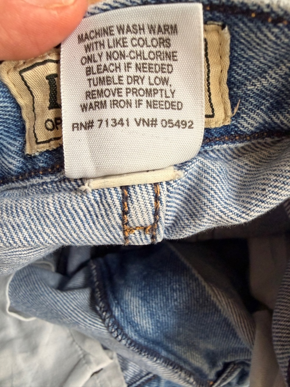 L.L. Bean Women’s 12P Vintage Inspired Light Blue Relaxed Straight Jeans Cotton‎ - Picture 9 of 11